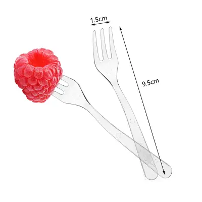 Paket 50 prozornih plastičnih žlic  9,5 cm 50-delni