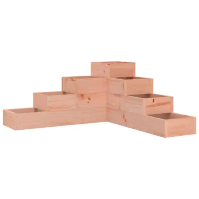 Cvetlični Lonec - Vrtna korita s 4 nadstropji 80,5x79x36 cm trden les douglas