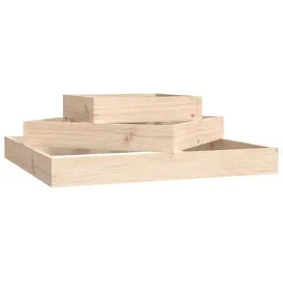 Cvetlični Lonec - Visoka greda 83x83x27 cm trdna borovina