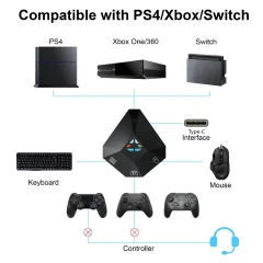 Adapter Za Tipkovnico In Miško Za Nintendo Switch, PS4, Xbox One, PS3, Xbox 360