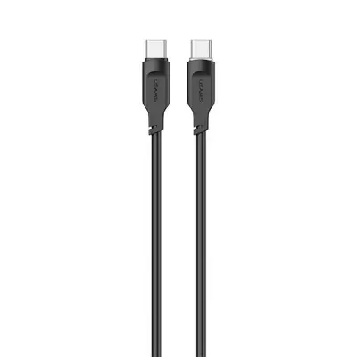 USAMS KABEL USB-C NA USB-C 100 W 1,2 M ZASLON ZA HITRO POLNJENJE ČRN