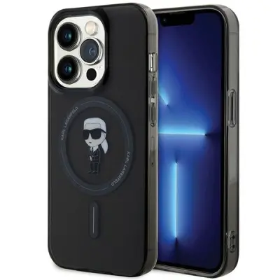 KARL LAGERFELD IML IKONIK OVITEK ZA MAGSAFE ZA IPHONE 14 PRO MAX ČRN