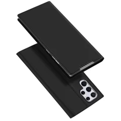 DUX DUCIS SKIN PRO OVITEK ZA SAMSUNG GALAXY S22 ULTRA ČRNA USNJENA OVITEK