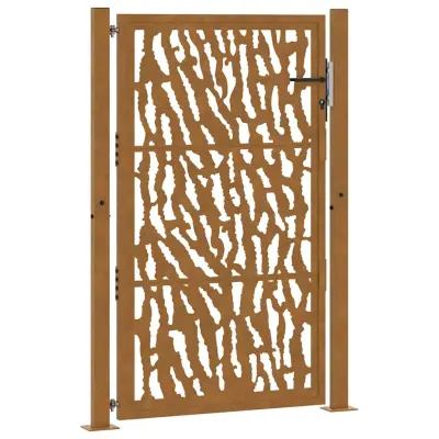 vidaXL Vrtna vrata 105x155 cm preperevanje oblikovanje jeklene sledi