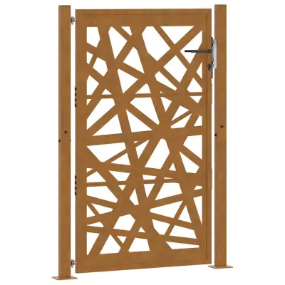 vidaXL Vrtna vrata 105x155 cm Vremensko odporno jeklo Light Design