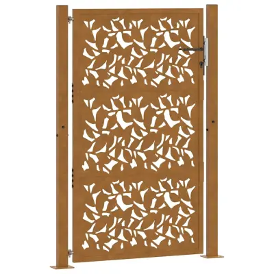 vidaXL Vrtna vrata 105x155 cm Preperevanje dizajn jeklenih listov