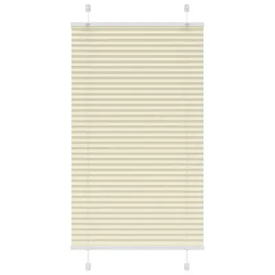 vidaXL Plisirana žaluzija Cream 75x150 cm Širina tkanine 74,4 cm
