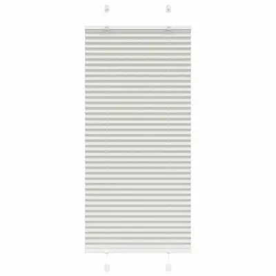 vidaXL Plisirana žaluzija svetlo siva 60x100 cm Širina tkanine 59,4 cm