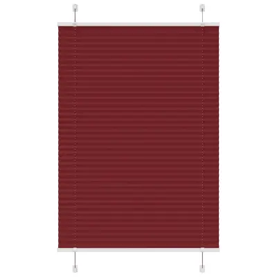 vidaXL Plisirana žaluzija Bordeaux Red 95x150 cm Širina tkanine 94,4cm