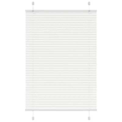 vidaXL Plisirana žaluzija Bela 95x150 cm Širina tkanine 94,4 cm