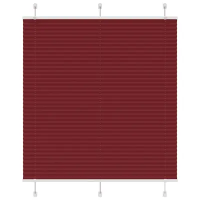 vidaXL Plisirana žaluzija Bordeaux Red 120x100 cm Širina tkanine