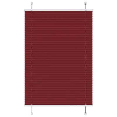 vidaXL Plisirana žaluzija Bordeaux Red 90x150 cm Širina tkanine 89,4cm