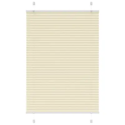 vidaXL Plisirana žaluzija Cream 85x150 cm Širina tkanine 84,4 cm