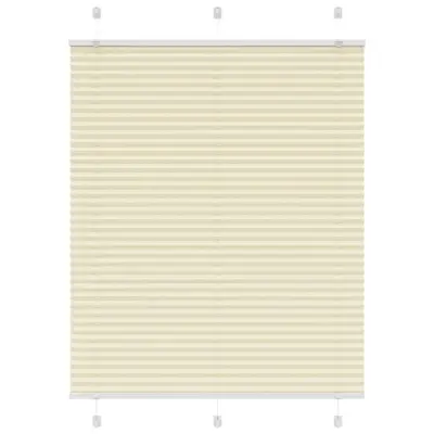 vidaXL Plisirana žaluzija Cream 105x150 cm Širina tkanine 104,4 cm