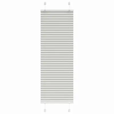 vidaXL Plisirana žaluzija svetlo siva 40x150 cm Širina tkanine 39,4 cm