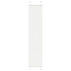 vidaXL Plisirana žaluzija Bela 40x200 cm Širina tkanine 39,4 cm