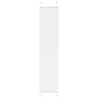 vidaXL Plisirana žaluzija Bela 40x200 cm Širina tkanine 39,4 cm