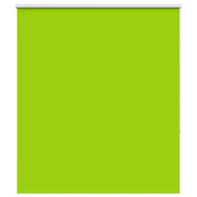 vidaXL Roleta Blackout listi zeleni 130x150 cm Širina tkanine 126,6 cm