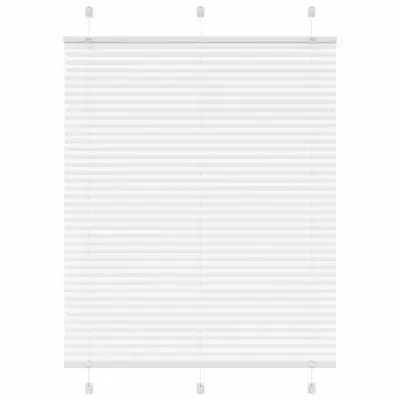 vidaXL Plisirana žaluzija Bela 105x150 cm Širina tkanine 104,4 cm
