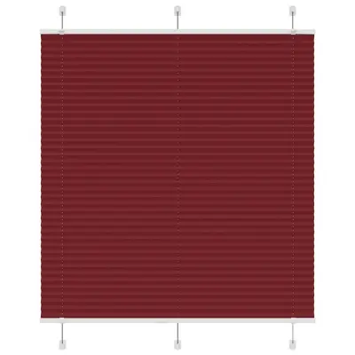 vidaXL Plisirana žaluzija Bordeaux Red 120x150 cm Širina tkanine