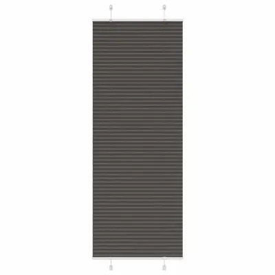 vidaXL Plisirana žaluzija črna 80x200 cm Širina tkanine 79,4 cm
