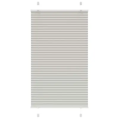 vidaXL Plisirana žaluzija svetlo siva 75x100 cm Širina tkanine 74,4 cm