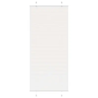 vidaXL Plisirana žaluzija Bela 85x200 cm Širina tkanine 84,4 cm