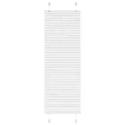 vidaXL Plisirana žaluzija Bela 40x150 cm Širina tkanine 39,4 cm