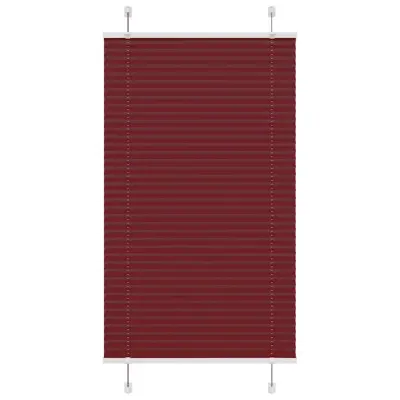 vidaXL Plisirana žaluzija Bordeaux Red 80x150 cm Širina tkanine 79,4cm