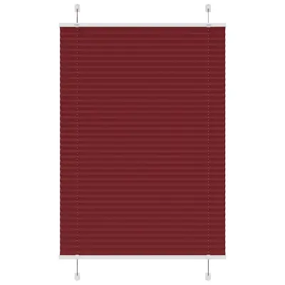 vidaXL Plisirana žaluzija Bordeaux Red 85x150 cm Širina tkanine 84,4cm