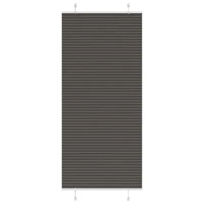 vidaXL Plisirana žaluzija črna 90x200 cm Širina tkanine 89,4 cm