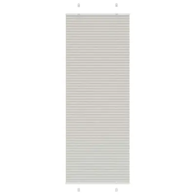 vidaXL Plisirana žaluzija svetlo siva 75x200 cm Širina tkanine 74,4 cm