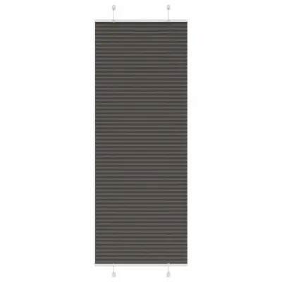 vidaXL Plisirana žaluzija črna 70x200 cm Širina tkanine 69,4 cm