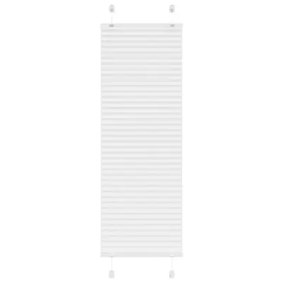 vidaXL Plisirana žaluzija Bela 40x100 cm Širina tkanine 39,4 cm
