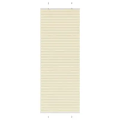 vidaXL Plisirana žaluzija Cream 80x200 cm Širina tkanine 79,4 cm