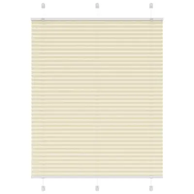vidaXL Plisirana žaluzija Cream 110x150 cm Širina tkanine 109,4 cm