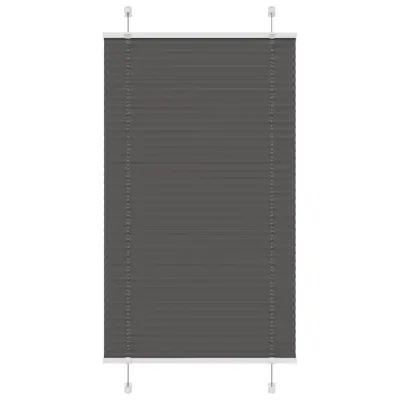 vidaXL Plisirana žaluzija črna 70x150 cm Širina tkanine 69,4 cm