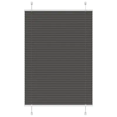 vidaXL Plisirana žaluzija črna 95x150 cm Širina tkanine 94,4 cm