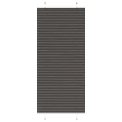 vidaXL Plisirana žaluzija črna 100x200 cm Širina tkanine 99,4 cm