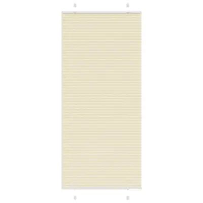 vidaXL Plisirana žaluzija Cream 85x200 cm Širina tkanine 84,4 cm