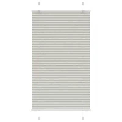 vidaXL Plisirana žaluzija svetlo siva 75x150 cm Širina tkanine 74,4 cm