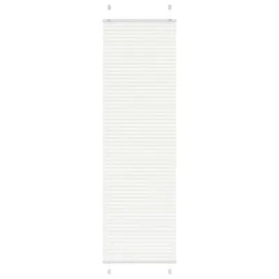 vidaXL Plisirana žaluzija Bela 65x200 cm Širina tkanine 64,4 cm