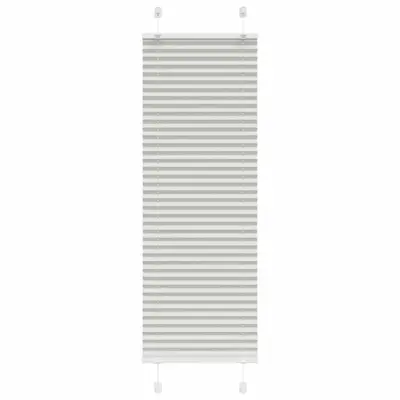 vidaXL Plisirana žaluzija svetlo siva 45x100 cm Širina tkanine 44,4 cm