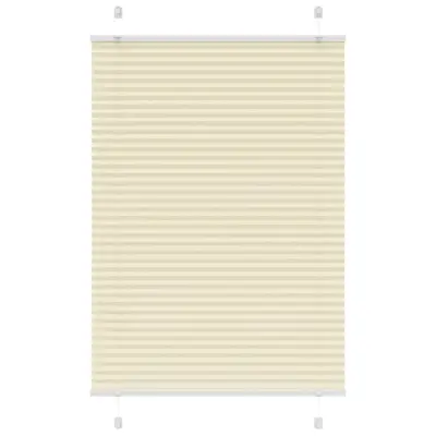vidaXL Plisirana žaluzija Cream 90x100 cm Širina tkanine 89,4 cm