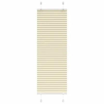vidaXL Plisirana žaluzija Cream 50x150 cm Širina tkanine 49,4 cm