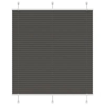 vidaXL Plisirana žaluzija črna 120x150 cm Širina tkanine 119,4 cm