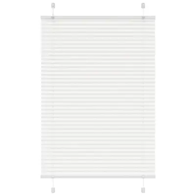 vidaXL Plisirana žaluzija Bela 85x100 cm Širina tkanine 84,4 cm