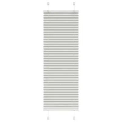 vidaXL Plisirana žaluzija svetlo siva 50x100 cm Širina tkanine 49,4 cm