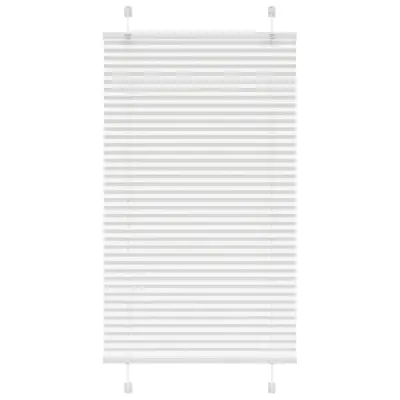 vidaXL Plisirana žaluzija Bela 80x100 cm Širina tkanine 79,4 cm