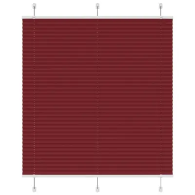 vidaXL Plisirana žaluzija Bordeaux Red 115x150 cm Širina tkanine